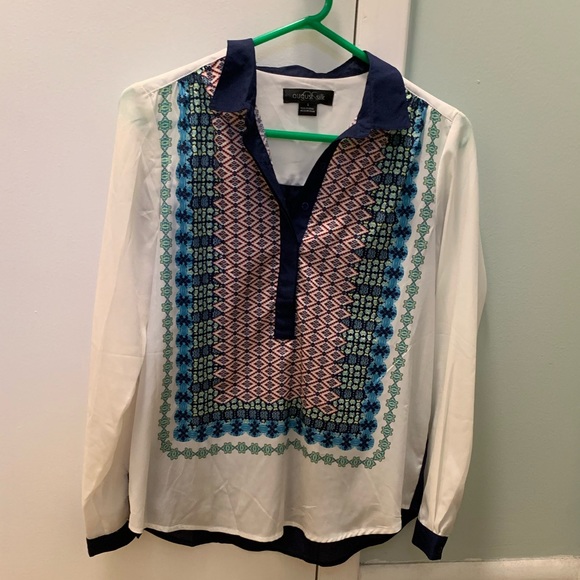 Long Sleeve Silky Shirt - Picture 2 of 5